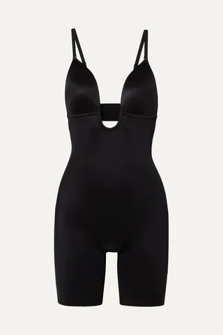 Spanx - Suit Your Fancy Stretch-jersey Bodysuit - Black