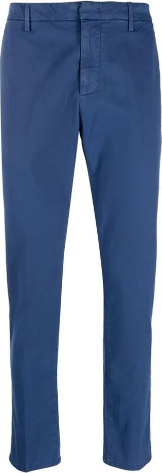 Mid-Rise Straight-Leg Trousers