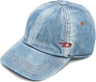 Mid Wash Logo-Embroidered Cap