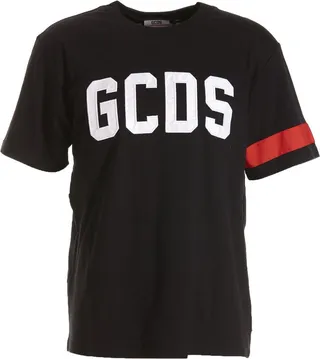 GCDS Crewneck Straight Hem T-Shirt