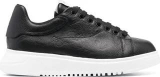 Pebbled Low-Top Sneakers