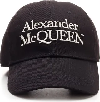 Alexander McQueen Logo Embroidered Baseball Cap