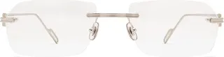 Cartier Rectangle Rimless Glasses