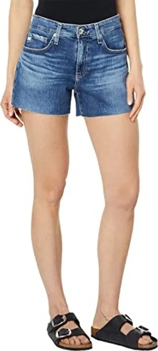 AG Adriano Goldschmied Women's Hailey High Rise Cut Off Short
