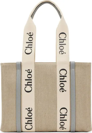 Chloé Beige Medium Woody Tote