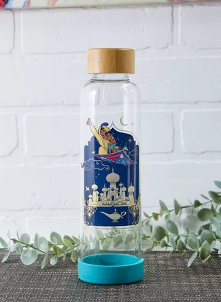 Disney Aladdin Glass Water Bottle 500Ml