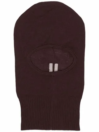 Skull balaclava wool-knit hat