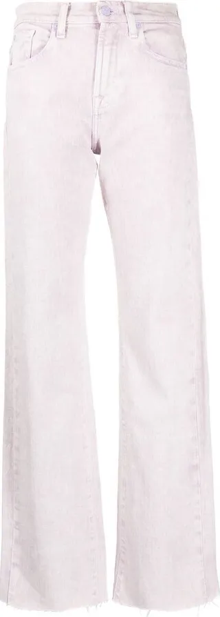 Raw-Hem Bootcut Jeans
