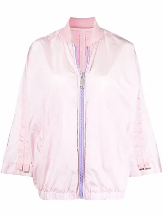 Wide-Sleeve Bomber Jacket