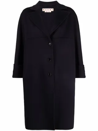 Wool Single-Breasted Coat