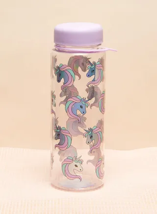 Unicorn Multicolored Water Bottle