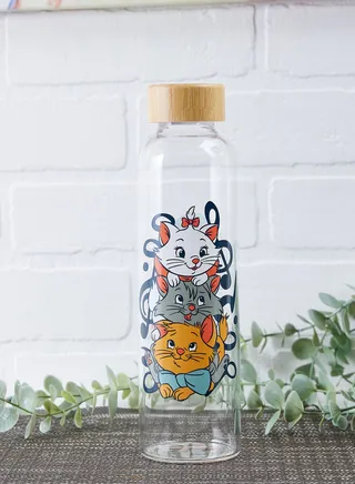 Disney The Aristocats Glass Bottle 500Ml