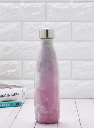 Marble Metal Water Bottle