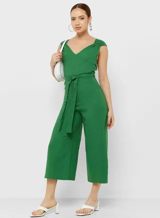 Belted Strap Jumpsuit