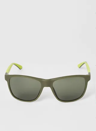Men's Full-Rim TR90 Modified Rectangle Sunglasses - Lens Size: 55 mm
