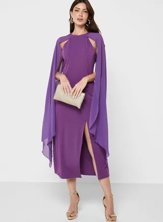 Slit Sleeve Dress
