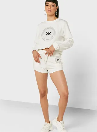 Drawstring Detail Mini Shorts