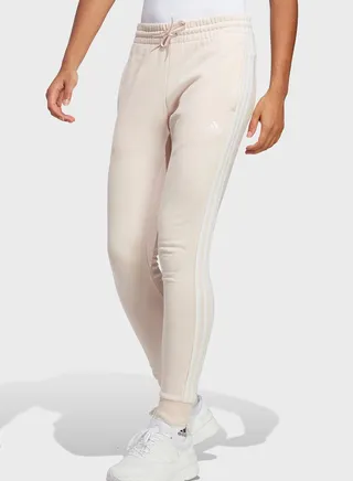 3 Stripe Essential French Terry Cuffed Sweatpants