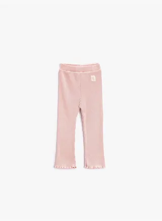 Basic Ribbed Sweatpants Cotton