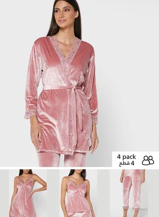 4 Pieces Pyjama Set