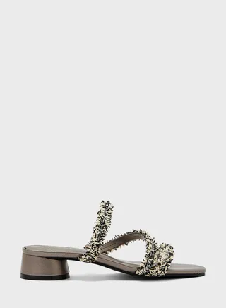 Multi Strap Low Heel Sandals