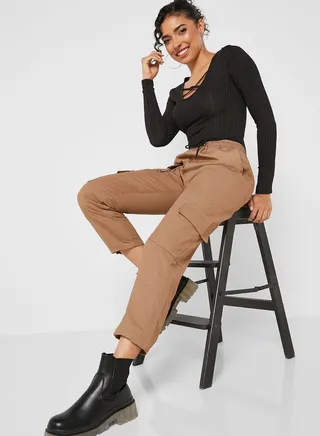 Cargo Pants With Pocket Detailing