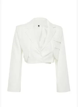 Ecru Blazer Jacket TWOAW23BC00076