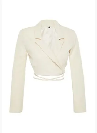 Beige Blazer Jacket TWOAW23BC00100