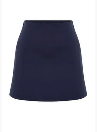 Dark Navy Blue 2 Layer Pocket and Reflector Print Detail Tennis Sports Shorts Skirt THMSS23SR00013