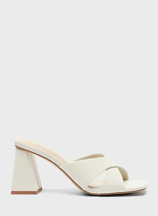 Open Toe Mid Heel Sandals