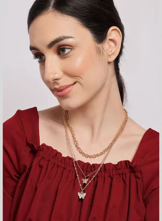 Pack of 3 Butterfly Designer Chain