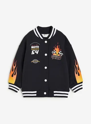 Kids Oversized Baseball Jacket