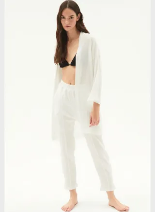 High Waist Kimono & Pant Set