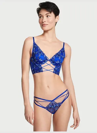 Butterfly Embroidery Strappy Bikini Panty