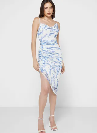 Strappy Printed Dress
