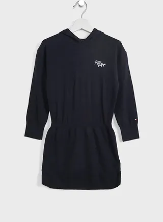 Youth Logo Sweat Hooded Dress