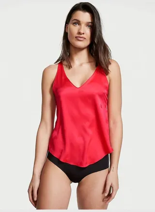 Satin Jacquard Cami Top