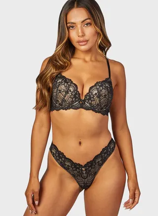 Plunge Neck Bra