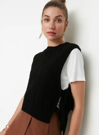 Side Split Knitted Sweater