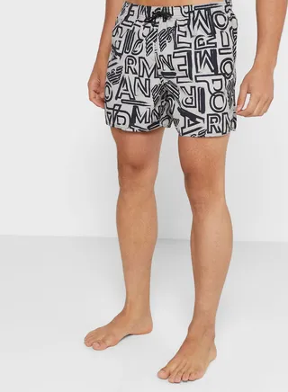Logo Print Swim Shorts