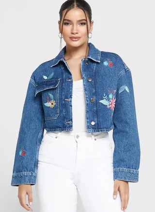 Embroidered Denim Jacket
