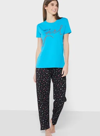 Printed Pyjama Set