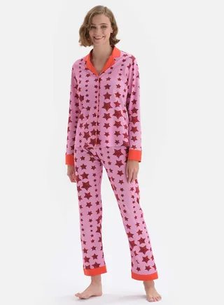 Printed Shirt And Pyjama Set