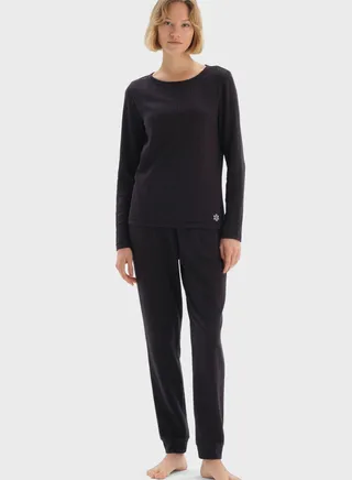 Crew Neck Ruched Detail Night Suit