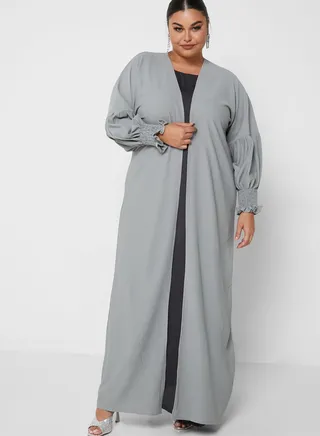 Cuffed Sleeve Abaya