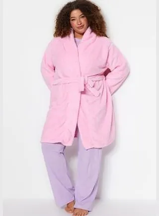 Pink Tied Dressing Gown