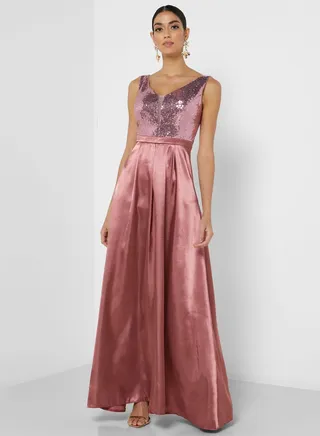 Shimmer Detail Dress