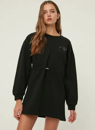 Crew Neck Knitted Dress