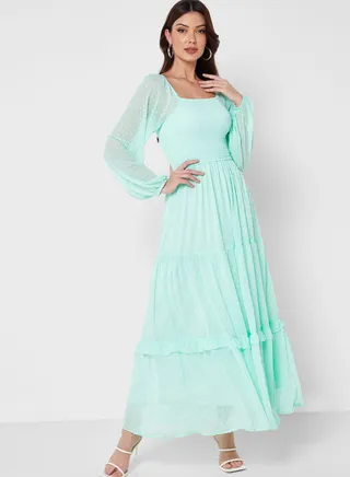 Tiered A-Line Dress