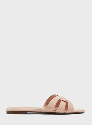 Interwoven Patent Flat Sandal